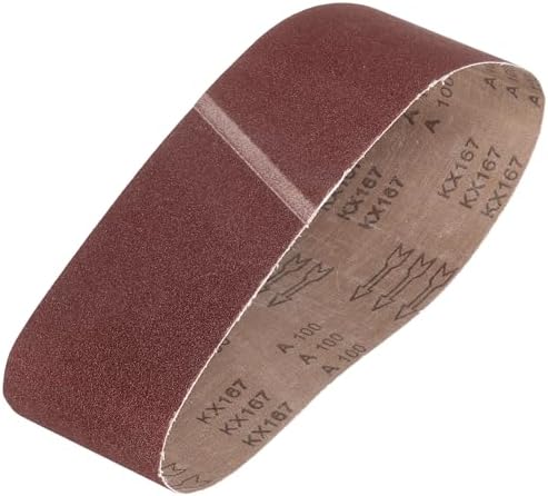 HARFINGTON 6 x 48 Inch Sanding Belts, 100 Grits Aluminum Oxide