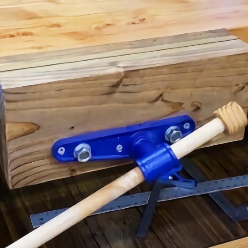 HFS(R) 10.5 Inch Heavy Duty Front Screw Woodworking Bench Vise for Workbench, Chrome Plating Leg Vise Hardware