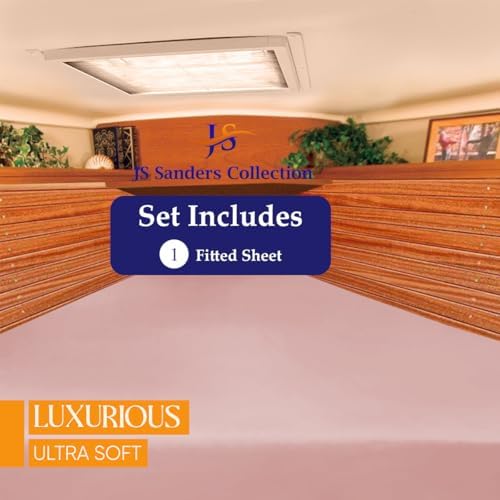 JS Sanders AFT Berth Boat Sheet 1 Pcs 600 TC Egyptian Cotton, Blush