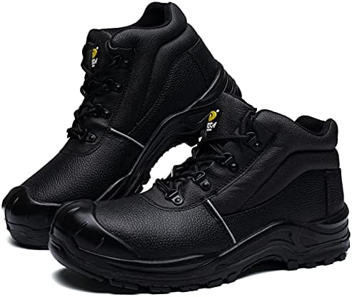 DRKA Water Resistant Steel Toe Work Boots For Men,6'' EH-Rated Safety Boots