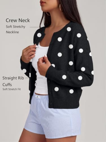 Trendy Queen Cropped Cardigan Sweaters for Women Fall Fashion Clothes 2026