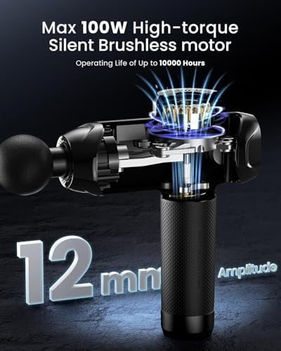 RENPHO Power+ Thermacool Deluxe Massage Gun with Heat and Cold