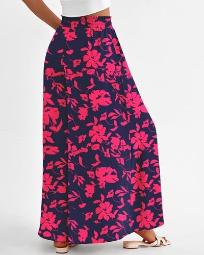 BTFBM Wide Leg Flowy Palazzo Pants for Women