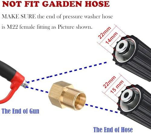 Tool Daily Pressure Washer Gun with Replacement Wand Extension, 47 Inch