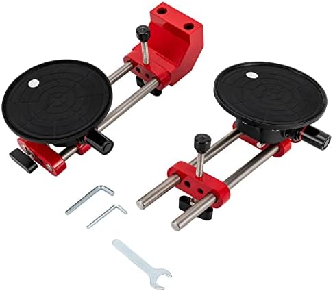 Adjustable Granite Seam Setter For Granite with 6.5 in Suction Cup | 90 Degree Countertop Seam Setter, 3-Knob Adjustment System, 0-2cm Height Range, Stainless Steel Rail, Wrench & Keys Included