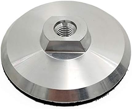 SHDIATOOL 4 Inch Backer Pad or Backing Pad of Aluminum Body with 5/8-Inch-11 Thread for Diamond Pads