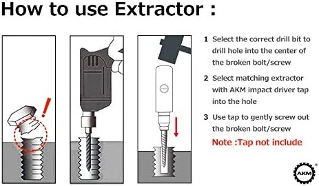 AKM Hand Manual Reversible Impact Driver Set Extractor-26 PCS Impact Screwdriver S2 Steel Hex Phillips Slotted Screwdriver Bits Much More Durable Disengage Rusted Fasteners or Frozen Bolts