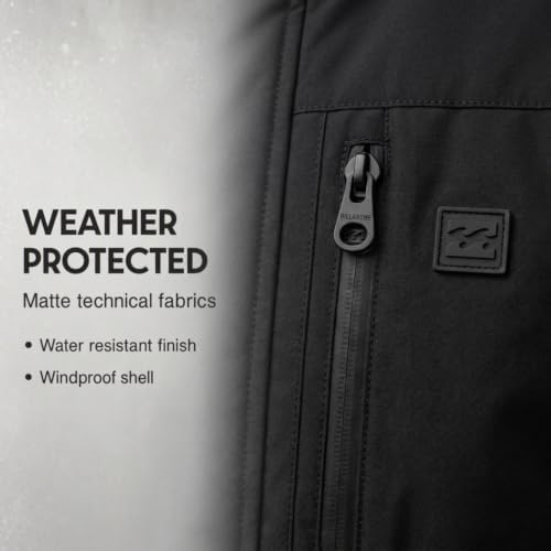 Billabong Ski Jacket Men - Waterproof Shell, Hooded Warm Winter Snow Coat