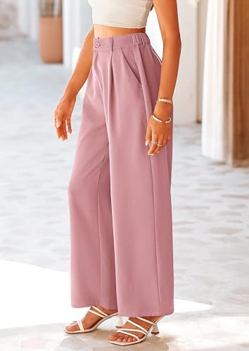 PRETTYGARDEN Women's Flowy Wide Leg Dress Pants