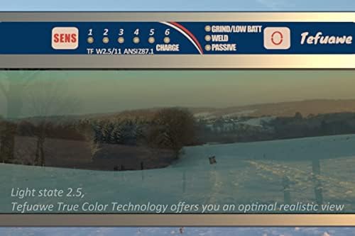 Tefuawe Hand Series 2x4 1/4 Digital Auto Darkening Welding Lens, Low Amps 2A Tig, Shade 11, for Sugar Scoop and Pipeline Welding Hood