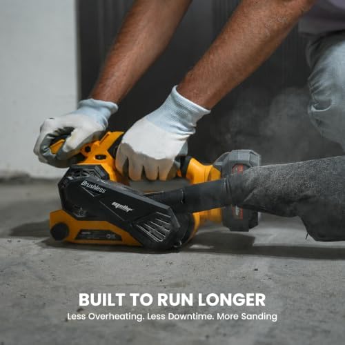 Upgraded Brushless Belt Sander Compatible with Dewalt 20V Battery