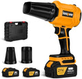 Leaf Blower Cordless Handheld Blower 2x4.0Ah Batteries & Charger,Orange