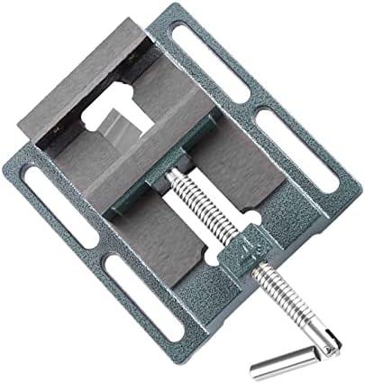 Qiilu Drill Press Vise with Heavy Duty Clamping Force - Milling Vise for Workshop Use - Workholding Devices