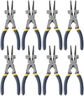 Professional 8" Weliding Pliers, Sharp MIG Pliers for Rust Resistant, Long Nose with Anti-slip Handle - Durable and Effecient (8pcs)