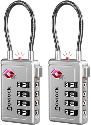 TSA Approved Luggage Locks, Travel Locks with Inspection Indicator