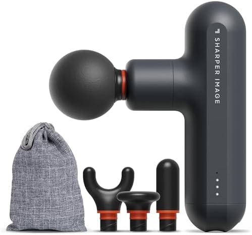 Sharper Image Powerboost Move Mini Percussion Massage Gun, Powerful & Quiet