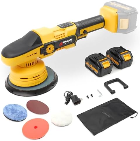 Wagan EL6402 OneVolt Cordless Polisher 6 Pro Dual Action 6-Inch Buffer Kit