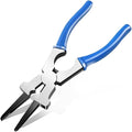 ZIMISI 8"MIG Welding Pliers, Multi-Functional Welding Tool Plier Clip with Anti-Slip Handle, High Carbon Steel Anti-Rust Welder Plier with Long Nose, Fits Scraping, Wire Cutting (Blue)
