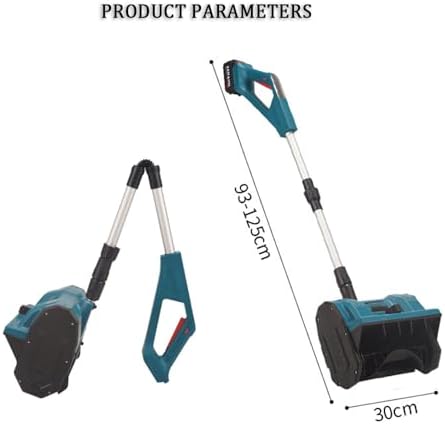 Cordless Brushless Snow Shovel, 1200W Adjustable Direction Snowplow, Road Snow Cleaning Tool for School Roads, Driveway Clearing, Patio