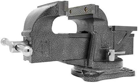 WEN Bench Vise, 4-Inch, Cast Iron with Swivel Base