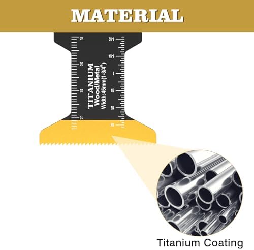 Trivd Frol 15 PCS Titanium Oscillating Saw Blades Metal Cutting