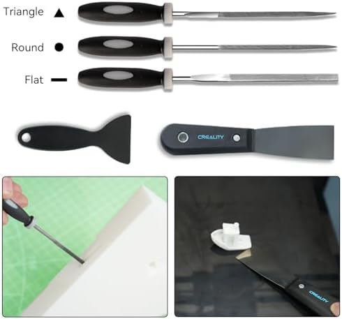 Creality 3D Print Tools Warp Kit 74PCS Comprehensive 3D Printing Tools for 3D Printer Assembling, Nozzle Cleaning, Model Removal Crafting Detailing, Filament Cutting Multi Purpose 3D Printer Tools