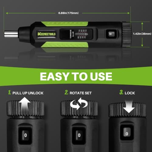 Torque Screwdriver, 10-80 In-lb for Gunsmithing, bike repair