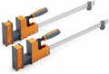 Bora 18" Parallel Clamp Set, 2 Pack of Woodworking Clamps with Rock-Solid, Even Pressure, 571118T, Rustic Brown