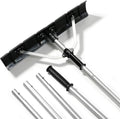 Outvita Foldable 21.3FT Snow Roof Rake, 27.5 in Blade, Black