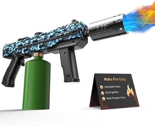 Propane Torch Gun, Adjustable Flame Blow Torch for Cooking and BBQ