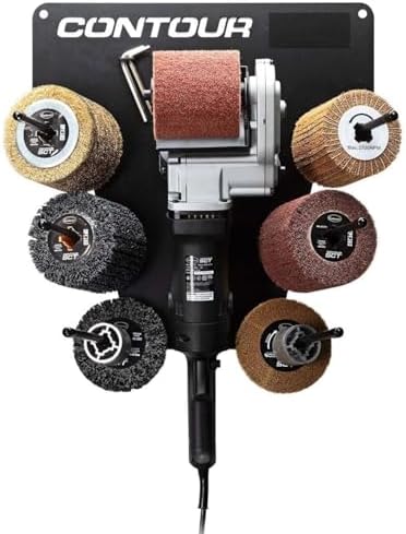 Eastwood Contour SCT Surface Conditioning Tool, Metal Rack, & Drum Sanders Master Kit | 6 Speed 9 AMP 3700 RPM Motor Power Drum Sanders Rotary Tools | All-in-One Multiple Surface Sanding Machine Set