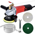 iMeshbean Wet Polisher, 860W/110V Variable Speed Low-Noise Buffing Machine with 4'' Diamond Polishing Pad, 3-Hole Water Distribution, Aluminum Body, Concrete, Stone, Marble, Tile