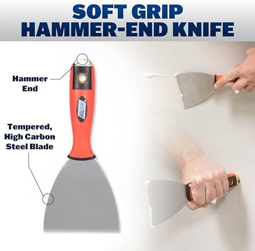 WAL-Board Tools Drywall Patch Repair Kit, Mud Pan, Knife, Aluminum Mesh
