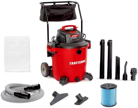 CRAFTSMAN CMXEVBE17656 20 Gallon 6.5 Peak HP Wet Dry Shop Vacuum with Cart