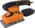 Triton TTRDSS 2 Amp Orbital Sander 1/3" Sheet – Electric Palm Sander with Variable Speed, Dust Extraction, Vibration Reduction Grip for Woodworking & Sanding Projects