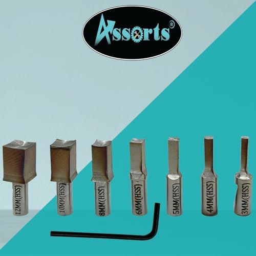 MT3 Rotary Broach Live Center Set – Lathe High Precision Revolving Center with HSS Square Broach Punches (3mm–12mm), Internal Rotary Broaching Tool for Metalworking Machines