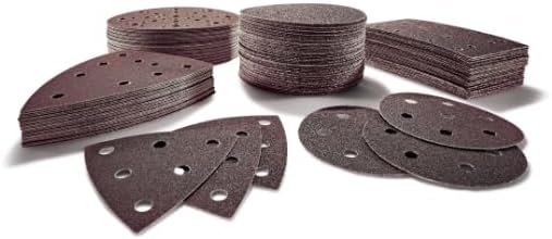 Festool 499079 P80 Grit Rubin 2 Abrasives for RO 90 Sander, 50-Pack