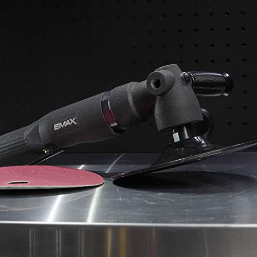 EMAX 7" Air Angle Sander, Soft-Touch 3 Finger Trigger, 5,000 Max RPM