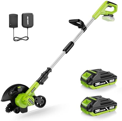 Cordless Lawn Edger, 20V Battery Powered Edger for Lawns Sidewalk