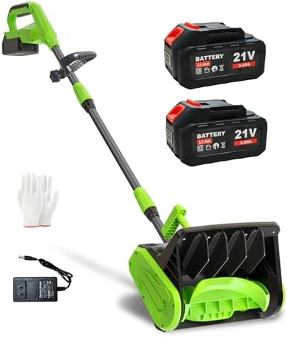 21V Cordless Snow Shovel, 13.38" Electric Snow Blower Cordless