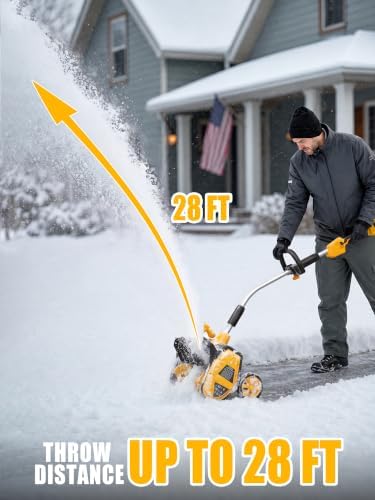 18'' Cordless Snow Shovel Compatible with DeWalt 20V MAX Battery, Tool Only