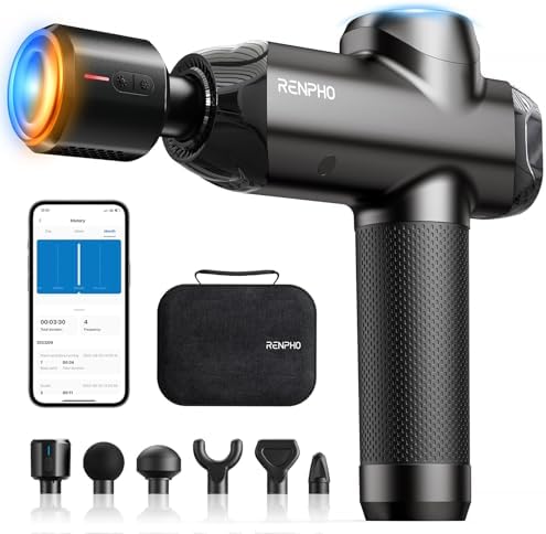 RENPHO Power+ Thermacool Massage Gun with Heat and Cold