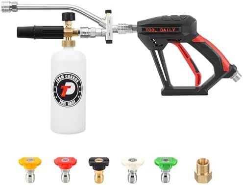 Tool Daily Short Pressure Washer Gun with Foam Cannon Dual Connector