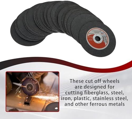 findmall 50 Pack 4" x.040 x5/8" Cut Off Wheel Aluminum Oxide