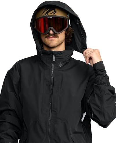 Volcom Men's Longo Signature GORE-TEX Snowboard Jacket – Waterproof Snow Jacket with Zip Tech