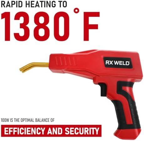 RX WELD 2-in-1 Plastic Welder, 1000PCS Hot Stapler Repair Kit