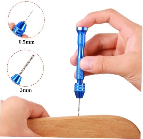 Uonlytech 76pcs Mini Drill Bits for Precision Work Set Manual Hand Drill for Hobbyists and Model Makers
