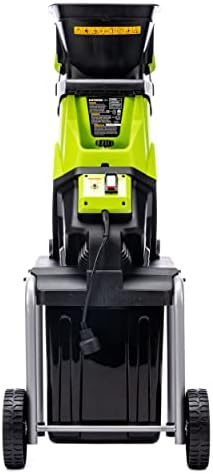 Earthwise GS70015 15-Amp Garden Corded Electric Chipper, Collection Bin