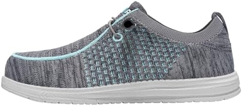 LARNMERN Steel Toe Loafers Women Slip On Work Safety Shoes Walking Sneakers