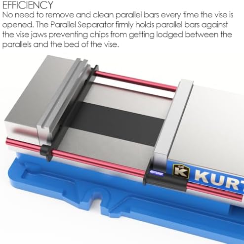 49-000 - Parallel Separator, Parallel Keeper for 6" Vise, Strong Compression Springs, Keeps Parallels Firmly Against Vise Jaws, Fits Manual & CNC Milling Machine